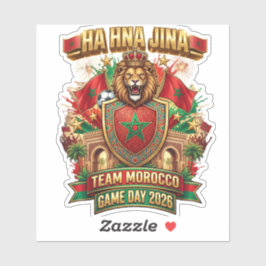 🇲🇦 HA HNA JINA モロッコ代表戦2026  シール