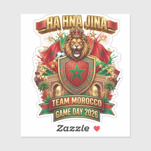 🇲🇦 HA HNA JINA モロッコ代表戦2026  シール (シート)