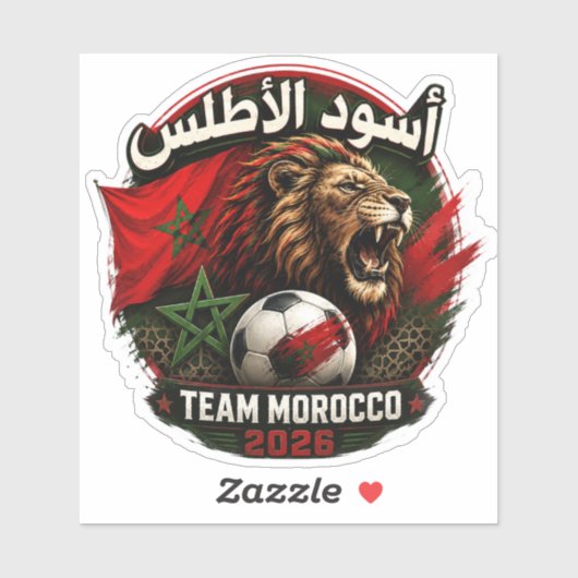 🇲🇦 HA HNA JINA モロッコ代表 2026年試合日  シール (シート)