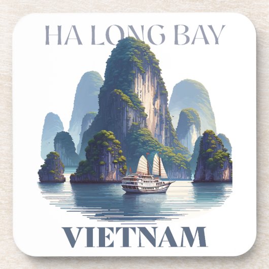 Ha Long Bay Vietnam コースター (正面)