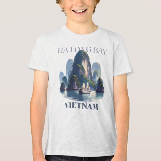 Ha Long Bay Vietnam トライブレンドＴシャツ (正面)