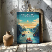 Ha Long Bay Vietnam Canvas Print Travel Poster キャンバスプリント