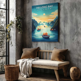 Ha Long Bay Vietnam Canvas Print Travel Poster キャンバスプリント