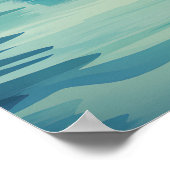 Ha Long Bay Vietnam Retro Southeast Asia Coastal ポスター (角)