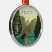 Ha Long Bay Vietnam Travel メタルオーナメント (右)