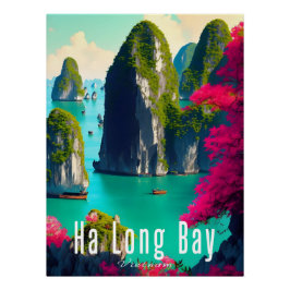Ha Long Bay Vietnam Travel Poster ポスター