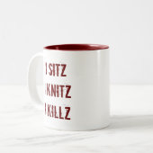 HA Sitz Knitz Killzのマグ ツートーンマグカップ (正面左)