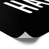 Haaaam Gurl おもしろい Pig Pun Dark BG ポスター (角)