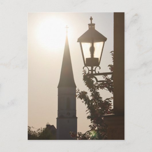 HAAGER KIRCHTURM VON FREITREPPE MIT LATERNE ポストカード (正面)