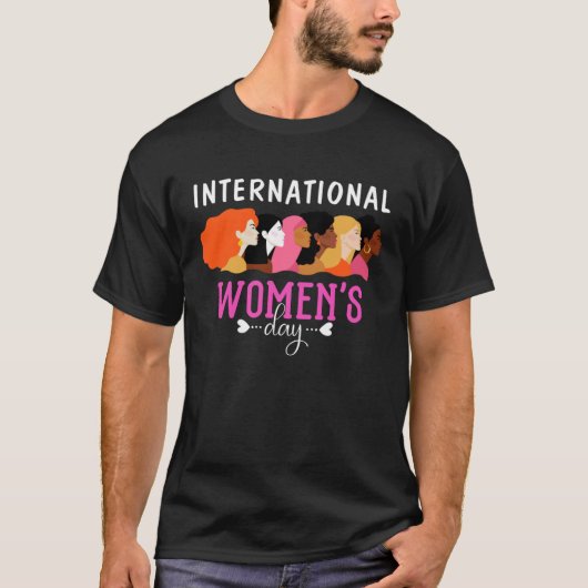 Haapy International Women s Day 2023 Embrace Equit Tシャツ (正面)