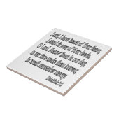 Habakkukの3:2の正方形 タイル (側面)