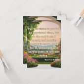 Habakkuk 2:3 KJVバイブル聖句Pic Greeting Card カード (正面/裏面インサイチュ)