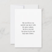 Habakkuk 3:19バイブル聖句ディアマウンテンフラットカード (裏面)