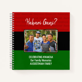 HABARI モダン GANIファミリーの思い出フォトクワンザ ノートブック