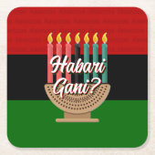 HABARI GANI クワンザ スクエアペーパーコースター (正面)