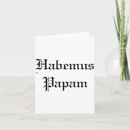 Habemus Papam New Pe  カード (正面)