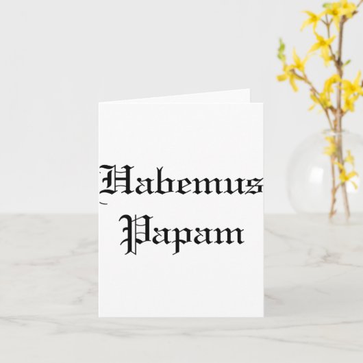 Habemus Papam New Pe カード (黄色い花)