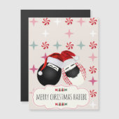 Habibiは磁石のクリスマスカードに卵を投げつけます (正面/裏面)