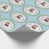 HABIBI幸せな休日のクールな氏の卵のギフト用包装紙の青 ラッピングペーパー (角)