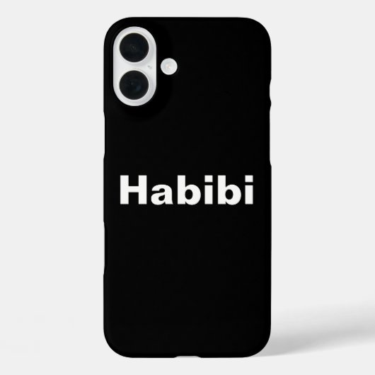 "Habibi" حبيبي一語ミニマリズム Case-Mate iPhoneケース (裏面)