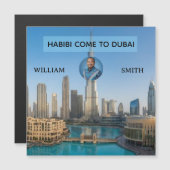Habibi Come To Dubai Custom Name Travel (正面/裏面)