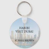 Habibi Come To Dubai Custom Name Travel  キーホルダー (裏面)