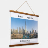 Habibi Come to Dubai Modern Travel 吊り下げ型タペストリー (傾斜あり)