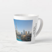 Habibi Come To Dubai Travel Souvenir Personalised カフェラテマグ (右アングル)