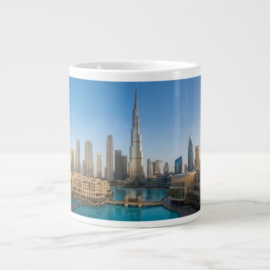 Habibi Come To Dubai Travel Souvenir Personalised ジャンボコーヒーマグカップ (正面)