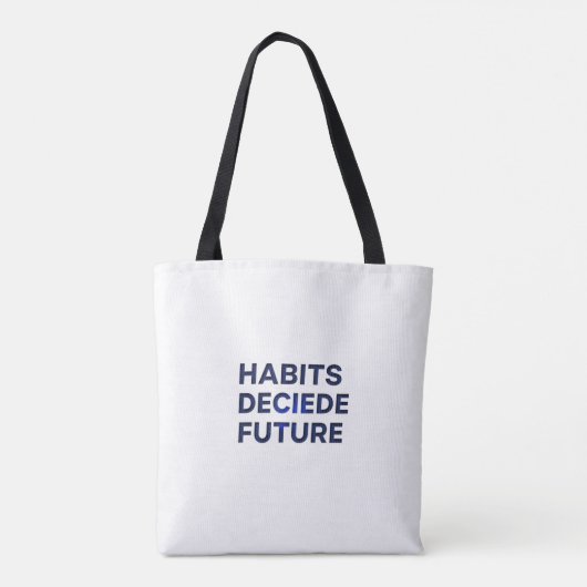 Habits Decide Future トートバッグ (裏面)