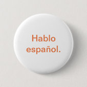 Habloのespañol 缶バッジ (正面)