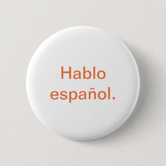 Habloのespañol 缶バッジ (正面)