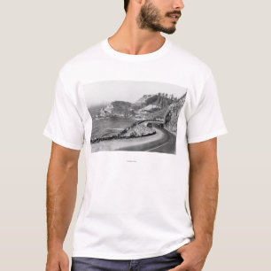 Hacentaのヘッド灯台およびオレゴンの海岸のハイウェー Tシャツ