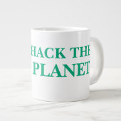HACK THE PLANET – デジタル支配が始まる ジャンボコーヒーマグカップ (正面右)