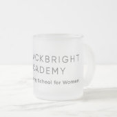 Hackbrightの曇らされたガラスのマグ フロストグラスマグカップ (正面右)