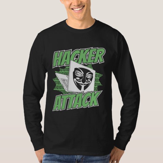 Hacker Attack White Hat Black Hat Ethical Hacking  Tシャツ (正面)