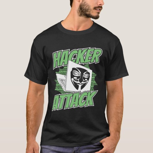 Hacker Attack White Hat Black Hat Ethical Hacking  Tシャツ (正面)