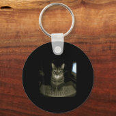 Hacker Cat Meme Funny Computer Cat Kitten Gamer Ca キーホルダー (正面)