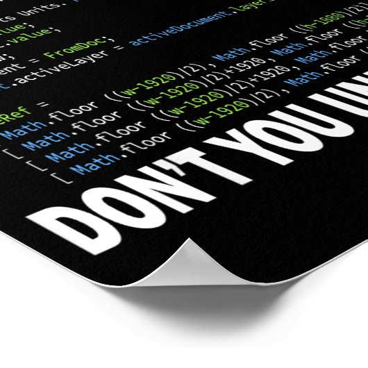 Hacker Computer Programmer Apparel Coding What Par ポスター (角)