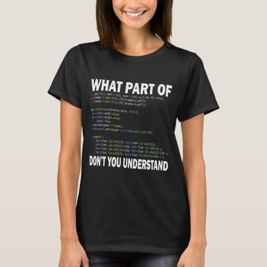 Hacker Computer Programmer Apparel Coding What Par Tシャツ (正面)
