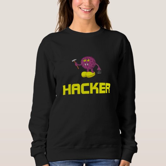 Hacker for a computer engineer スウェットシャツ (正面)
