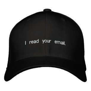 Hacker Hat – 私のメ読ール 刺繍入りキャップ