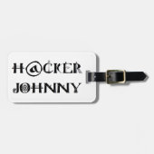 hacker johnny ラゲッジタグ (正面横)