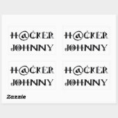 hacker johnny 長方形シール (シート)