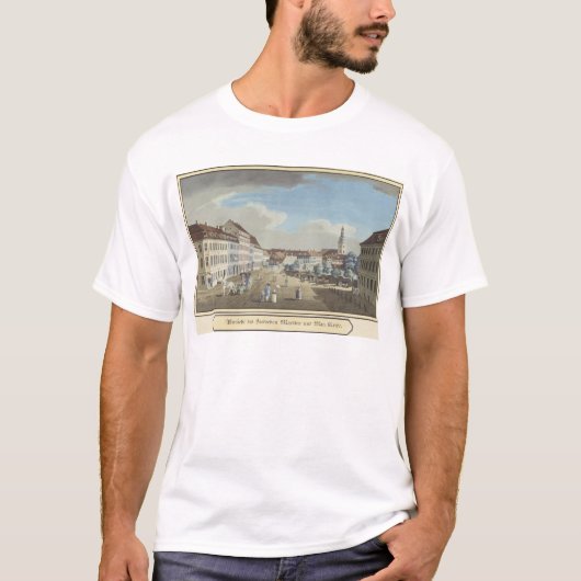 Hackescher Marktの眺め Tシャツ (正面)