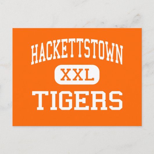 Hackettstown – タイガース – ハイ – Hackettstown ポストカード (正面)