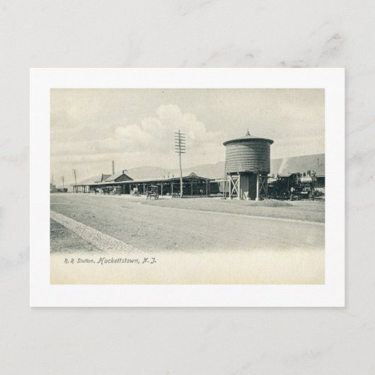 Hackettstown NJ 1906ヴィンテージ ポストカード (正面)
