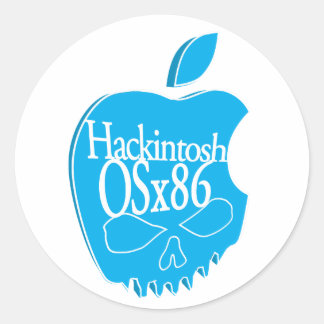 Hackintosh OSx86ロゴ3Dステッカー ラウンドシール