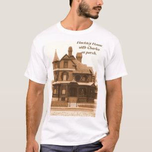 Hackleyの家、ポーチのチャールズ: 人のTシャツ Tシャツ