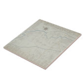 Hackneyの沼地1745年の新しく、正しい地図(lith タイル (側面)